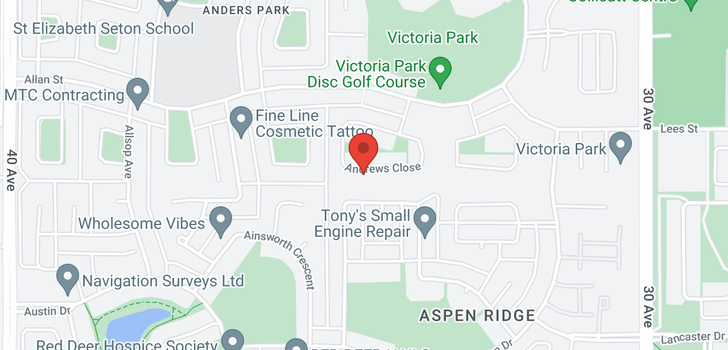 map of 94 ANDREWS Close